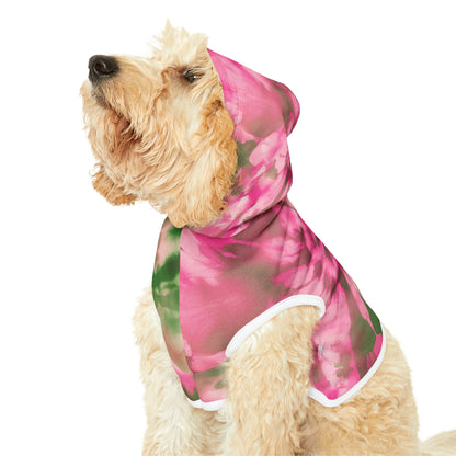 Soft Pink & Refreshing Light Green Tie-Dye Extravaganza Hoodie for Your Cherished Pet 🍃