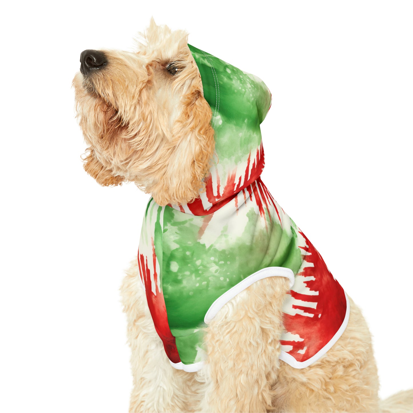 Christmas Radiance: Exquisite Festive Pet Hoodie Celebrating Winter's Holiday Charm