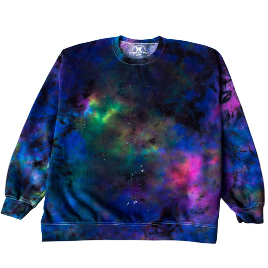 Aurora Borealis Bliss - Northern Lights Inspired Vibrant Tie-Dye Sweatshirt