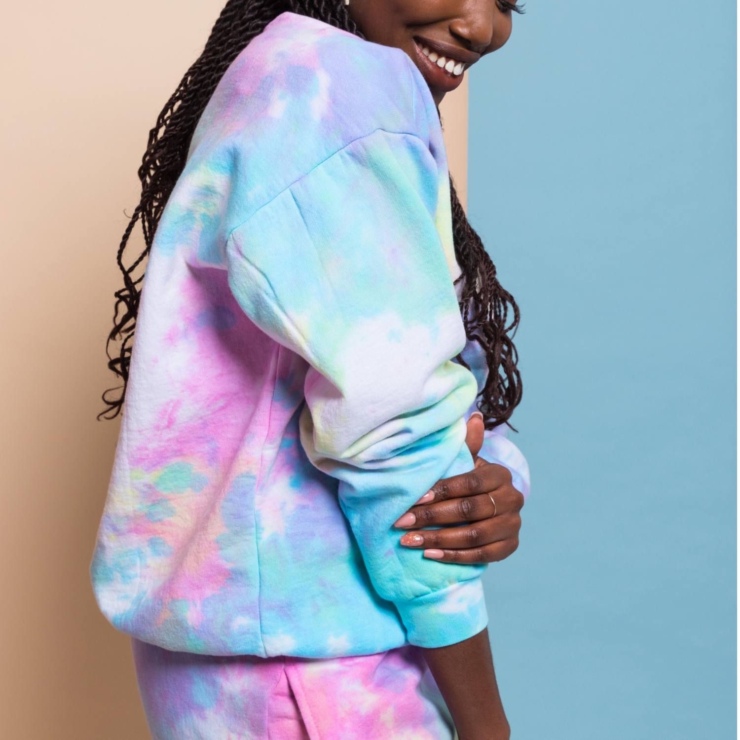 Candy Cotton Pastel Tie Dye Cotton Sweatsuit Masha Apparel