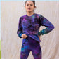 Rainbow Swirl Tie-Dye Cotton Comfort Set - Long Sleeve Top & Leggings