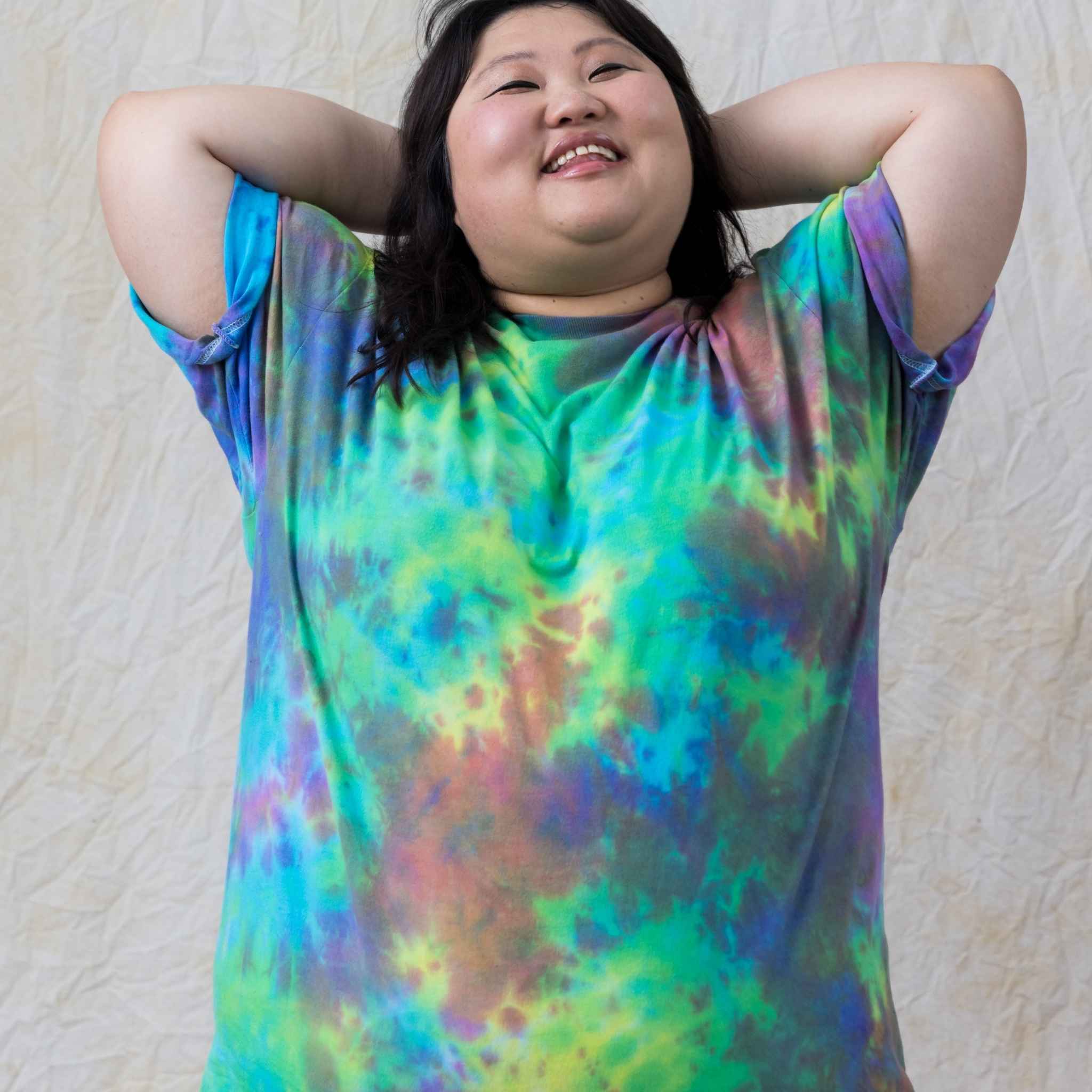 Plus size hot sale tie dye shirt